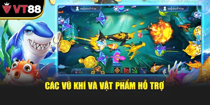 Các vũ khí và vật phẩm hỗ trợ