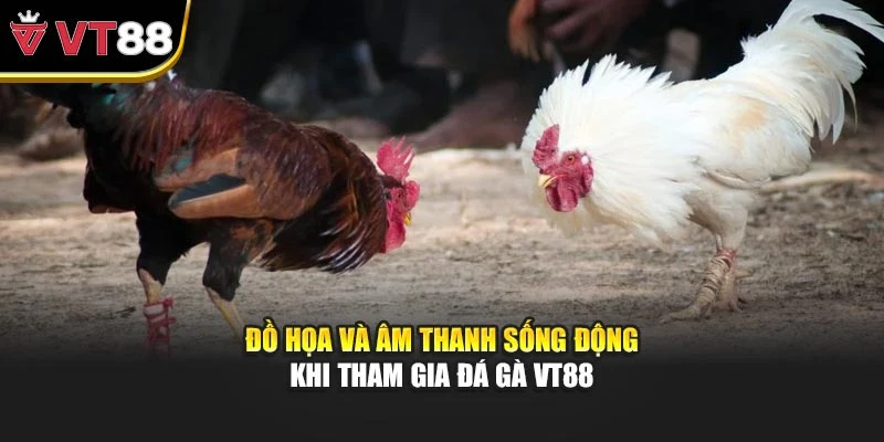 Đồ họa và âm thanh sống động khi tham gia Đá gà VT88